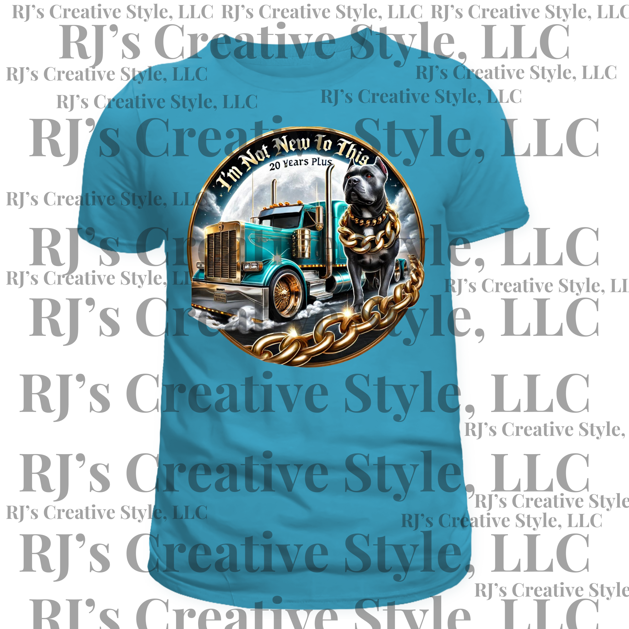 The Trucker and His Bully Tee Shirt Tops | RJ's Creative Style, LLC