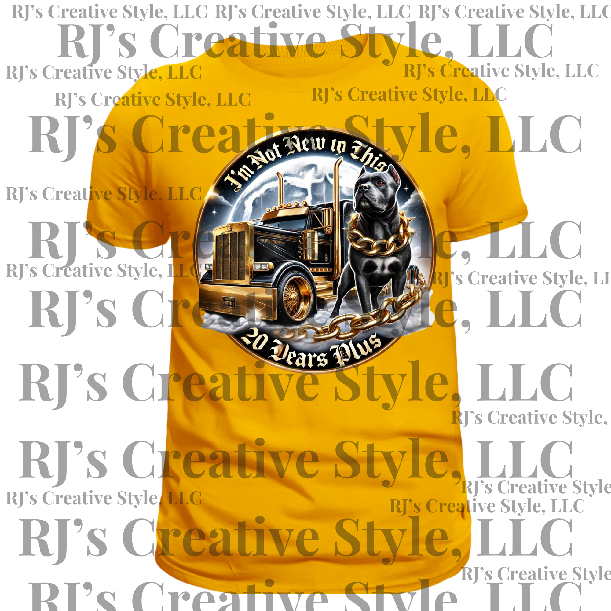 The Trucker and His Bully Tee Shirt Tops | RJ's Creative Style, LLC