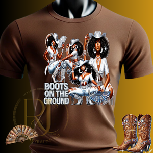 Boots On The Ground Talk Western to Me | RJ’s Creative Style LLC S / Brown / Short Tops
