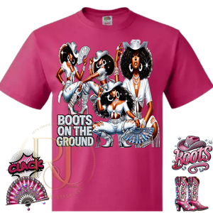 Boots On The Ground Talk Western to Me | RJ’s Creative Style LLC S / Pink / Short Tops