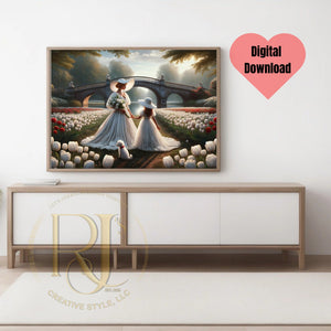 Love’s Meadow Printable Download 36 X 24 Landscape Wall Art