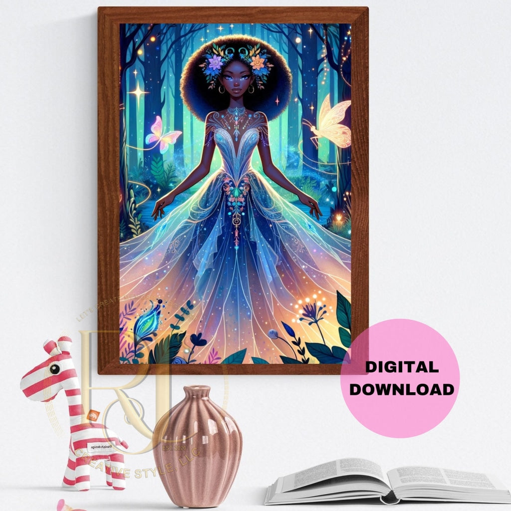 Wall Art For Little Girls-Princess Layaah Printable