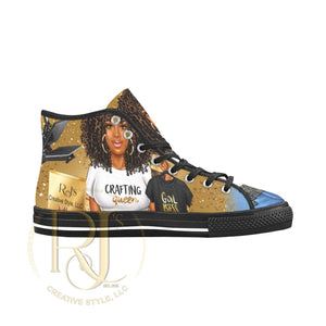 All Things Logo High Top Women Shoes | Rjs Creative Style Llc