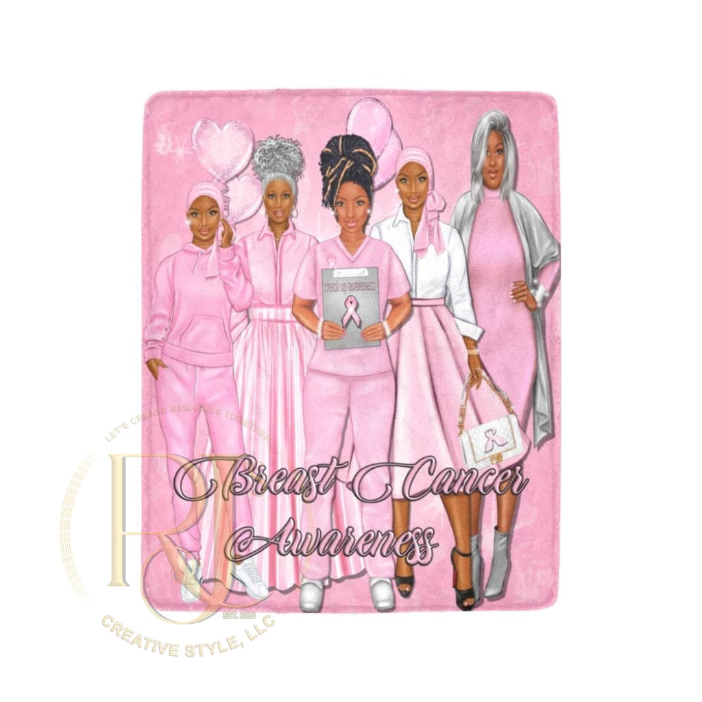 Breast Cancer Awareness Blanket Ultra-Soft Micro Fleece | Rjs Creative Style Llc 40X50