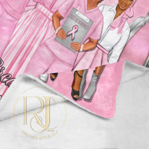 Breast Cancer Awareness Blanket Ultra-Soft Micro Fleece | Rjs Creative Style Llc 40X50