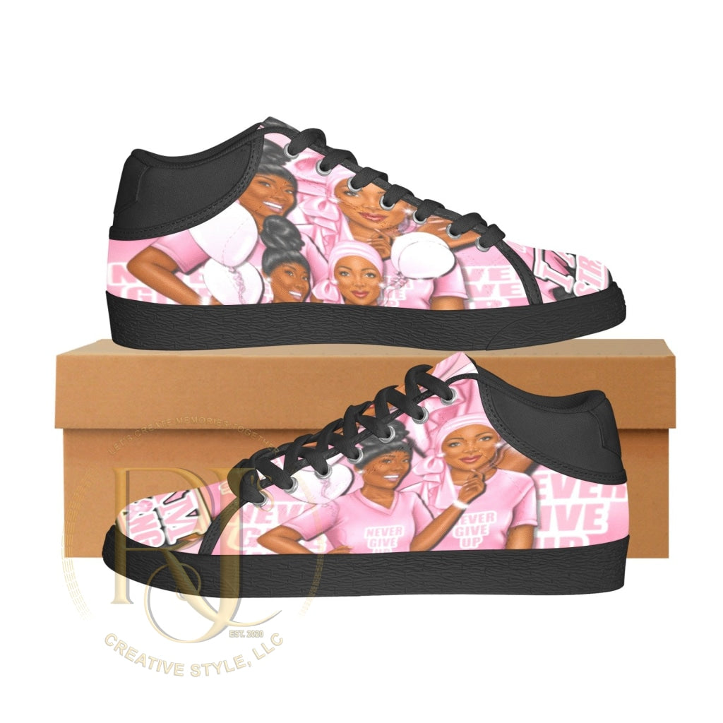 Never Give Up Athletics 2021 Womens Chukka Canvas Shoes | Rjs Creative Style Llc (003)