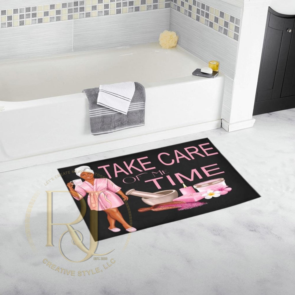 Take Care Of Me Time Queen_ Rug Bath Rug 16X 28 | Rjs Creative Style Llc