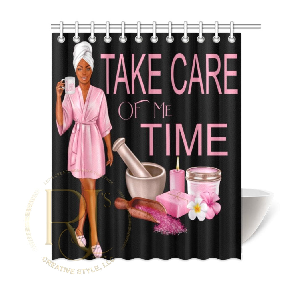 Take Care Of Me Time Queen_Shower Curtain 60X72 Shower Curtain 60X72